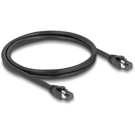 Delock netwerkkabel s ftp, rj-45 met cat.8.1 (zwart, 1 meter)
