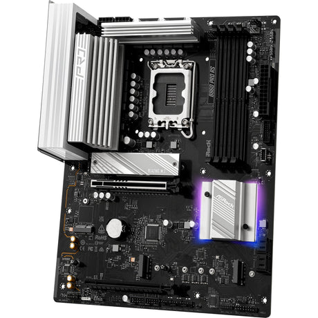 Asrock b860 pro rs socket 1851 moederbord (raid, 2.5 gb-lan, sound, atx)