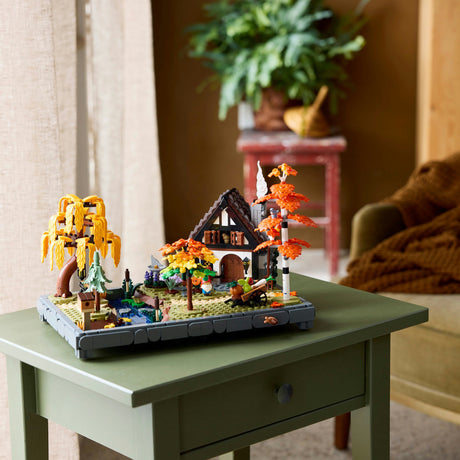 Lego icons herfsttuin met cottage herfstdecoratie - bouwpakket voor volwassenen - 11372