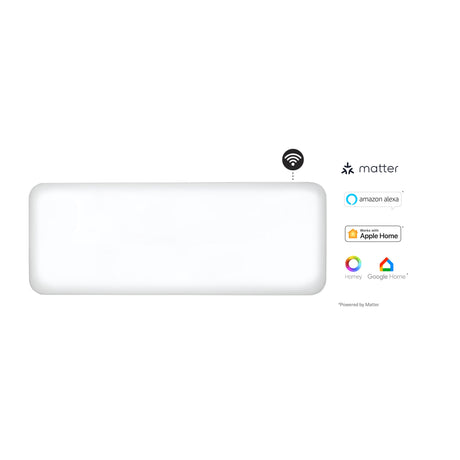 Mill steel wifi paneelverwarming pa1300wifi4, 1300 watt convector (wit, wifi 2,4 ghz (wifi 6), bluetooth 5.2, zigbee 3.0 + app)