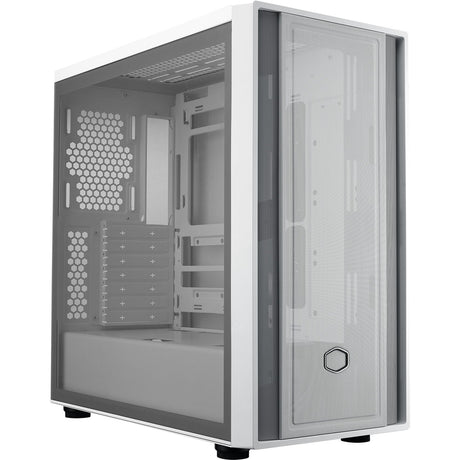 Cooler master masterbox 600 lite midi tower behuizing (wit | 2x usb-a | 1x usb-c | rgb | tempered glass)
