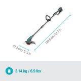Gardena powertrim 30 18v set 4.0 ah met 18v p4a accu grastrimmer (grijs turquoise, accu en lader inbegrepen)