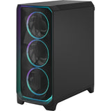 Fractal design meshify 3 ambience pro rgb midi tower behuizing (zwart | 2x usb-a | 1x usb-c | rgb | tempered glass)
