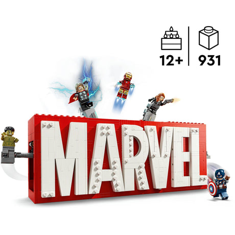 Lego marvel: marvel logo en minifiguren verzamelset - 76313