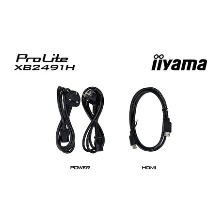 Iiyama prolite xb2491h-b1 23.8 monitor (zwart, 120 hz, hdmi, displayport)