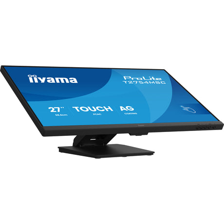Iiyama prolite t2754msc-b2ag 27 touchscreen monitor (zwart (mat), 1x hdmi, 1x vga, 2x usb-a)