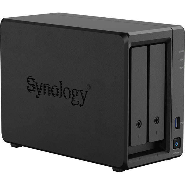 Synology diskstation ds725neo+ nas (zwart, 2x lan, usb-a 3.2 (5 gbit s))