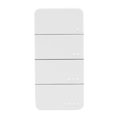 Shelly blu rc button 4 zb afstandsbediening (wit, bluetooth 5 (le), zigbee)