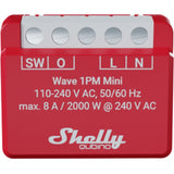 Shelly qubino wave 1pm mini schakel-meetactor z-wave