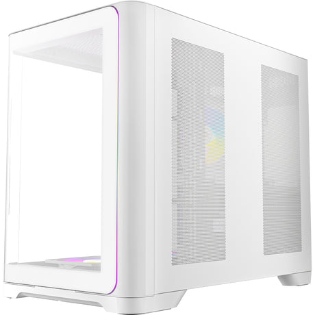Antec c5 curve argb midi tower behuizing (wit | 2x usb-a | 1x usb-c | tempered glass)