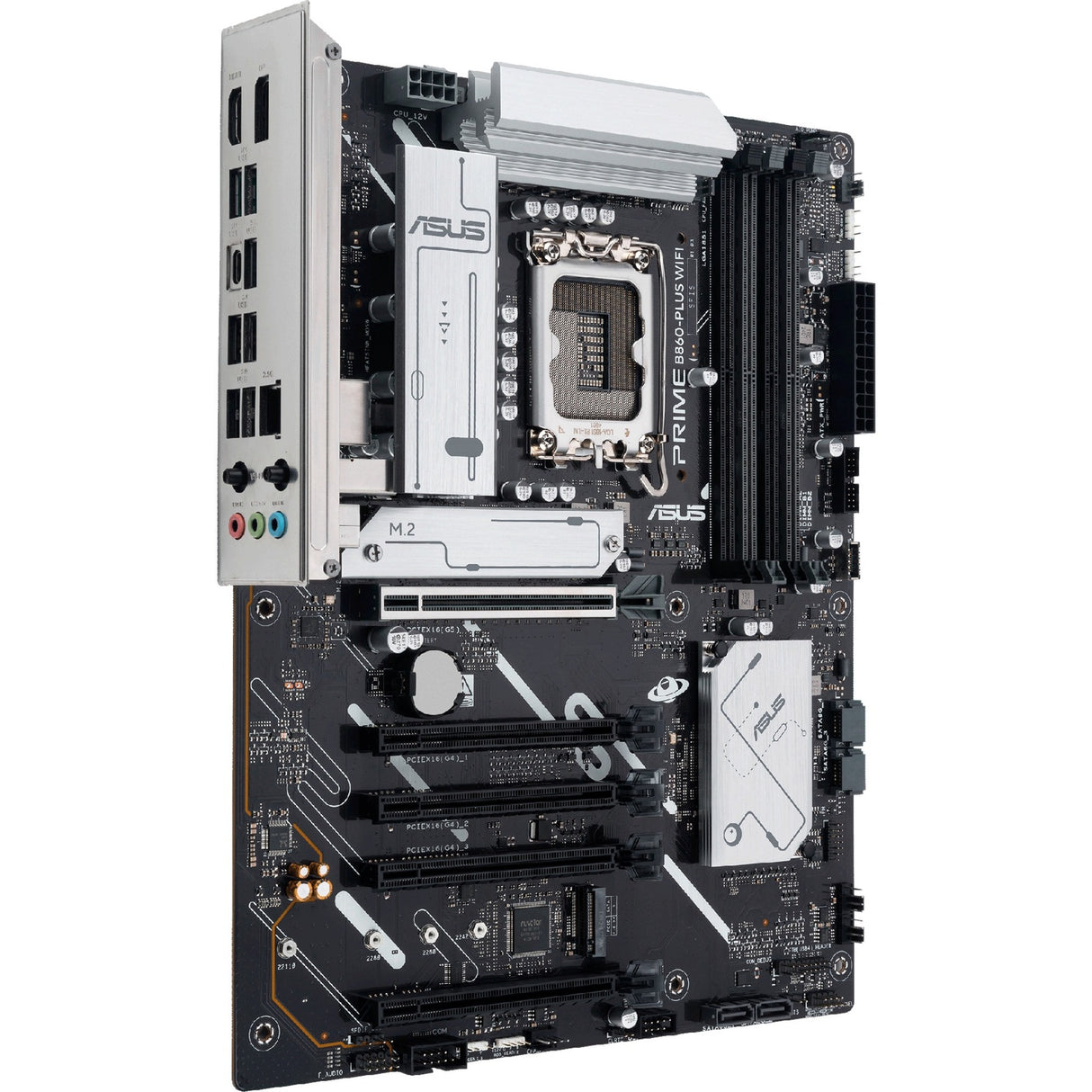 Asus prime b860-plus wifi socket 1851 moederbord (2.5 gb-lan, wi-fi 6e, bt, sound, atx)