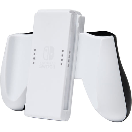 Powera joy-con comfort grip for nintendo switch - white bevestiging (wit)