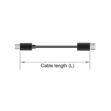 Delock magnetische usb data- en laadkabel set voor micro usb usb type-c (zwart, 1,1 meter)