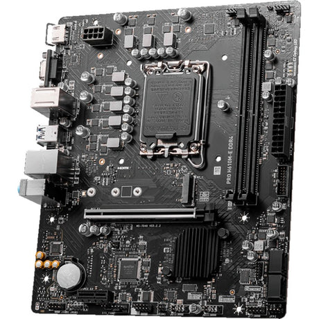 Msi pro h610m-e ddr4 socket 1700 moederbord (zwart, gb-lan, sound, µatx)