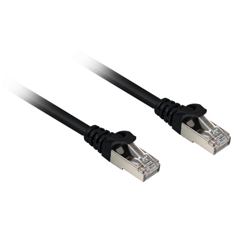Sharkoon netwerkkabel sftp, rj-45 met cat.6a (zwart, 0,25 meter, halogeenvrij)