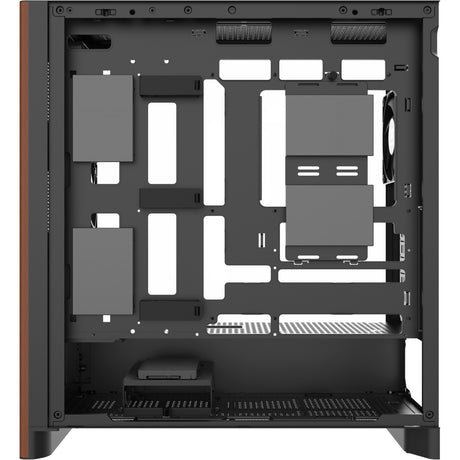 Thermaltake s370 ws midi tower behuizing (zwart | 2x usb-a | 1x usb-c | tempered glass)