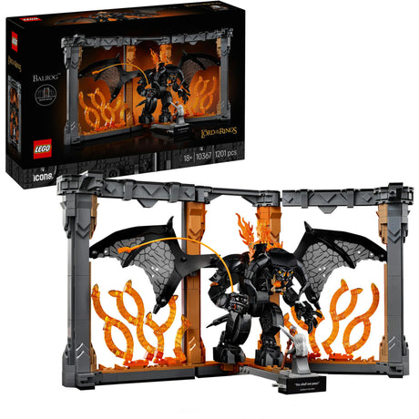 Lego icons boekensteun: the lord of the rings – balrog set - 10367