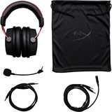 Hyperx cloud alpha pro over-ear gaming headset (zwart rood, pc, playstation 4, xbox one)