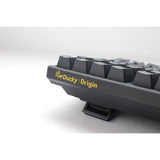 Ducky origin phantom black mechanisch toetsenbord (zwart, us lay-out (qwerty), cherry mx brown, 100%, hot swap, pbt double-shot keycaps)
