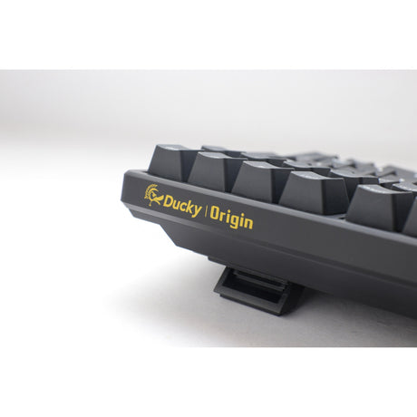 Ducky origin phantom black mechanisch toetsenbord (zwart, us lay-out (qwerty), cherry mx brown, 100%, hot swap, pbt double-shot keycaps)