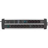 Brennenstuhl premium-protect-line 14-voudige stekkerdoos met overspanningsbeveiliging en usb-poorten (usb a-poorten 5v 3,10a, 15,5w, 2 schakelaars, 3m kabel, made in germany)