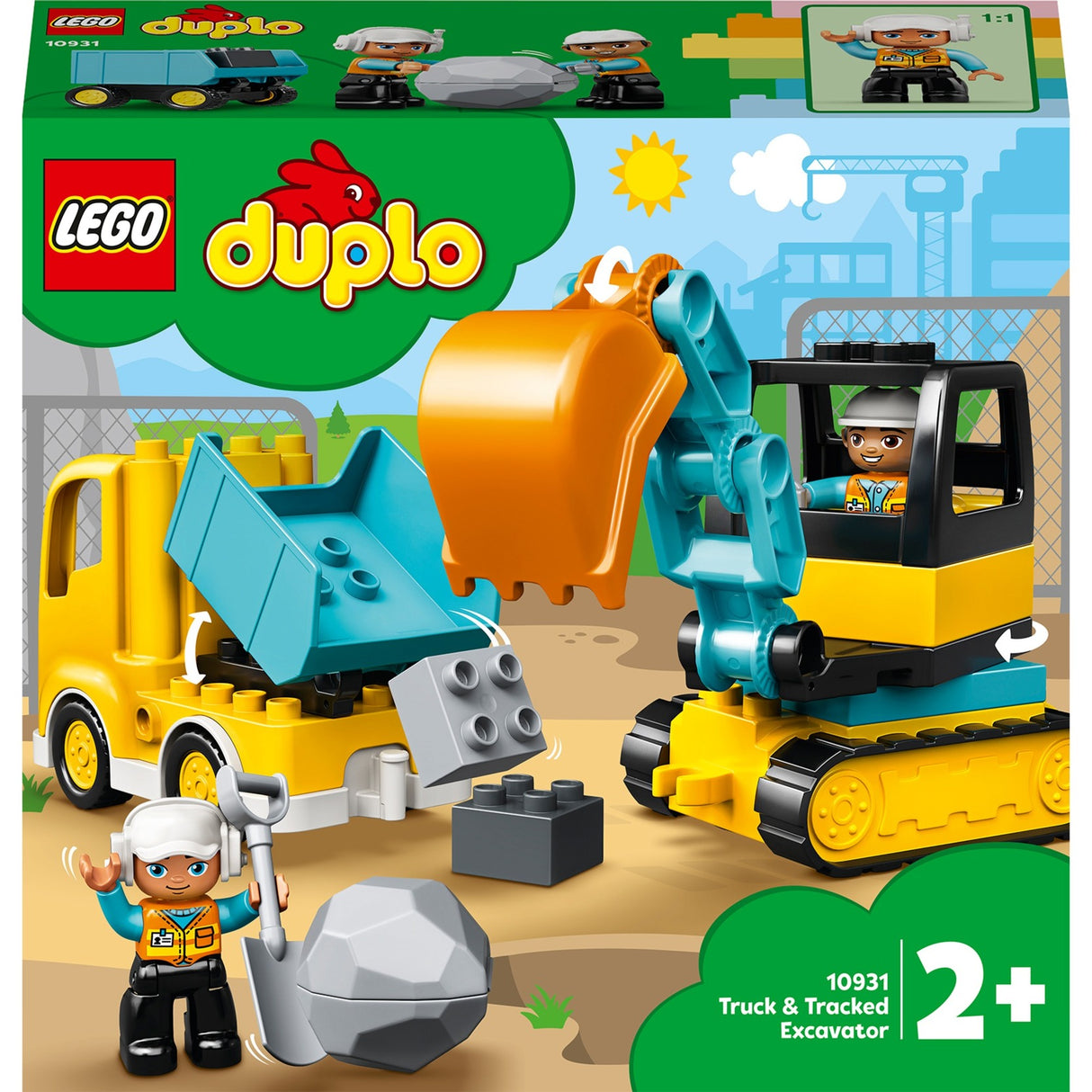 Lego duplo truck tracked excavator 10931