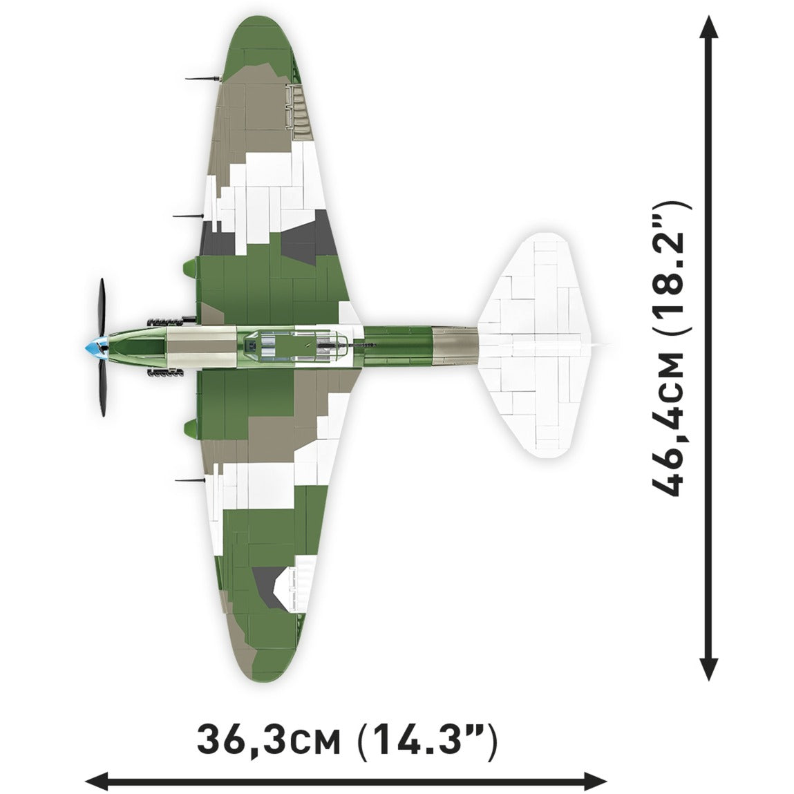 Cobi historical collection - ilyushin il-2 1943 constructiespeelgoed (schaal 1:32)