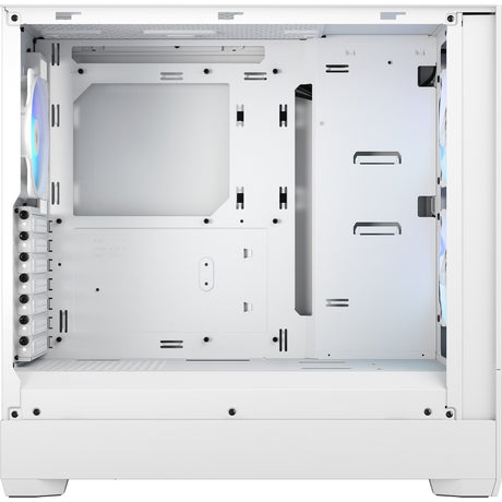 Fractal design pop air rgb midi tower behuizing (wit | 2x usb-a | rgb | tempered glass)