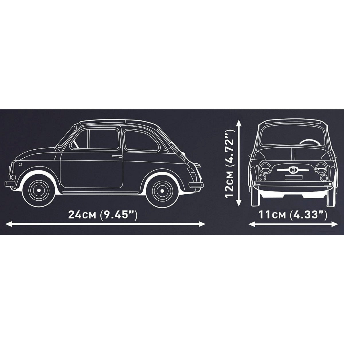 Cobi fiat 500 abarth - executive edition constructiespeelgoed (schaal 1:12)