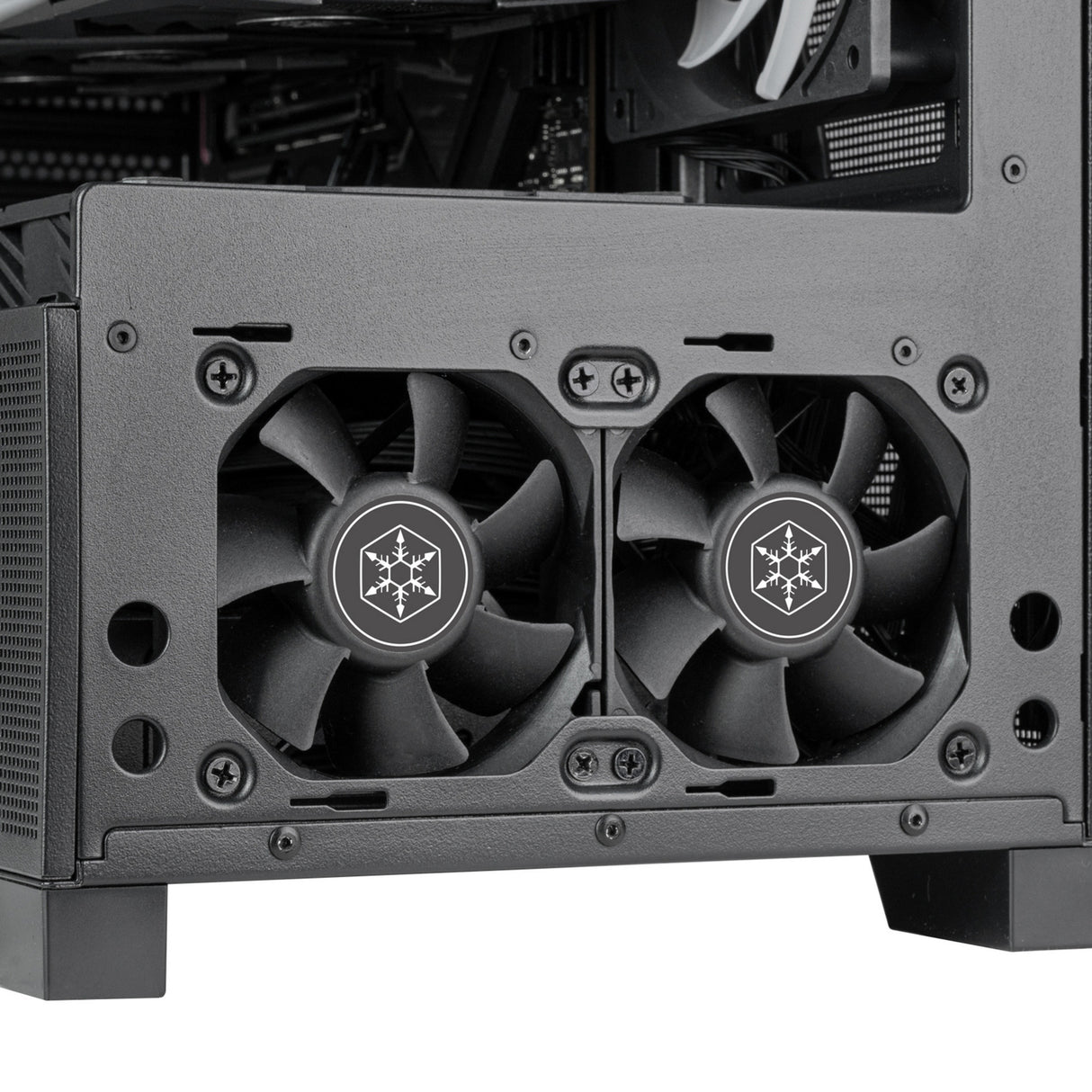 Silverstone lucid 05 mini tower behuizing (zwart | 2x usb-a | 1x usb-c | rgb | tempered glass)