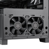 Silverstone lucid 05 mini tower behuizing (zwart | 2x usb-a | 1x usb-c | rgb | tempered glass)