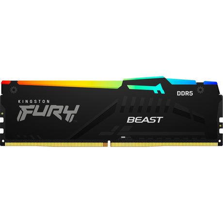 Kingston fury beast rgb 16 gb ddr5-5600 (1x 16 gb) werkgeheugen (zwart, kf556c36bbea-16, xmp 3.0, expo)