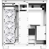 Nzxt h9 elite midi tower behuizing (wit | 2x usb-a | 1x usb-c | rgb | tempered glass)