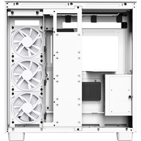 Nzxt h9 elite midi tower behuizing (wit | 2x usb-a | 1x usb-c | rgb | tempered glass)