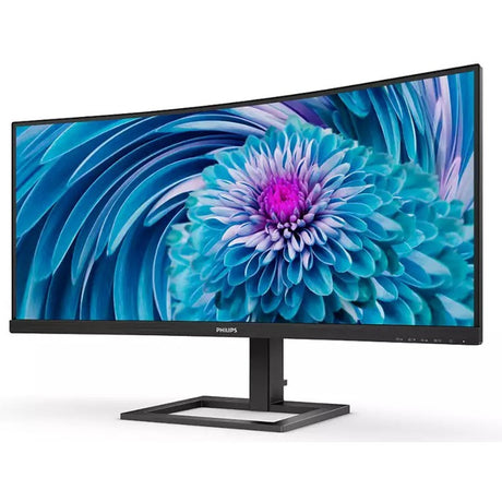 Philips 346e2cuae 00 34 curved ultrawide monitor (zwart, 1x displayport, 1x hdmi, 1x usb-c, 4x usb-a)