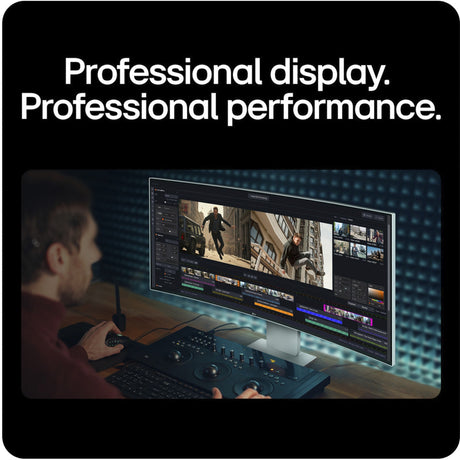 Lg ultrafine 40u990a-w 40 4k ultra hd curved ultrawide monitor (wit zwart, 1x displayport, 2x hdmi, 5x usb-c, 2x usb-a, 2x thunderbolt, 1x rj-45, 120 hz)