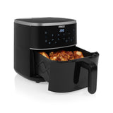 Princess 182238 digitale airfryer 4l heteluchtfriteuse (zwart, 4 liter | hetelucht | verstelbaar airfryer rek | bpa-vrij)