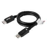 Club 3d displayport 1.4 hbr3 kabel (zwart, 1 meter, 8k)