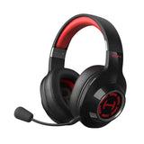 Edifier g2 s draadloze 7.1 gamingheadset over-ear gaming headset (zwart rood, rgb, bluetooth 2.4 ghz usb)