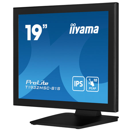 Iiyama prolite t1932msc-b2s 19 touchscreen monitor (zwart, 1x displayport, 1x hdmi)
