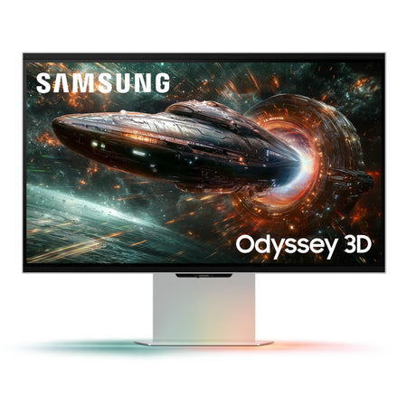 Samsung odyssey 3d g90xf 27 4k ultra hd gaming monitor (zilver, 1x displayport, 2x hdmi, 2x usb-a, 165 hz)