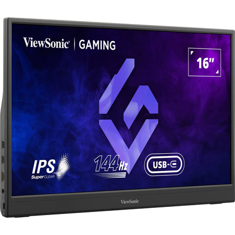 Viewsonic vx1654 draagbare gaming monitor 16 (zwart, 1x micro-hdmi, usb-c, sound, 144 hz)