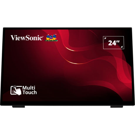 Viewsonic frameless touch monitor met 10-punts pcap 24 (zwart, 1x displayport, 1x hdmi, 1x vga, 2x usb-a)