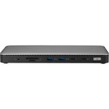 Kensington sd5760t dockingstation (zilver zwart, thunderbolt 4, usb-c, usb-a, hdmi, pd)