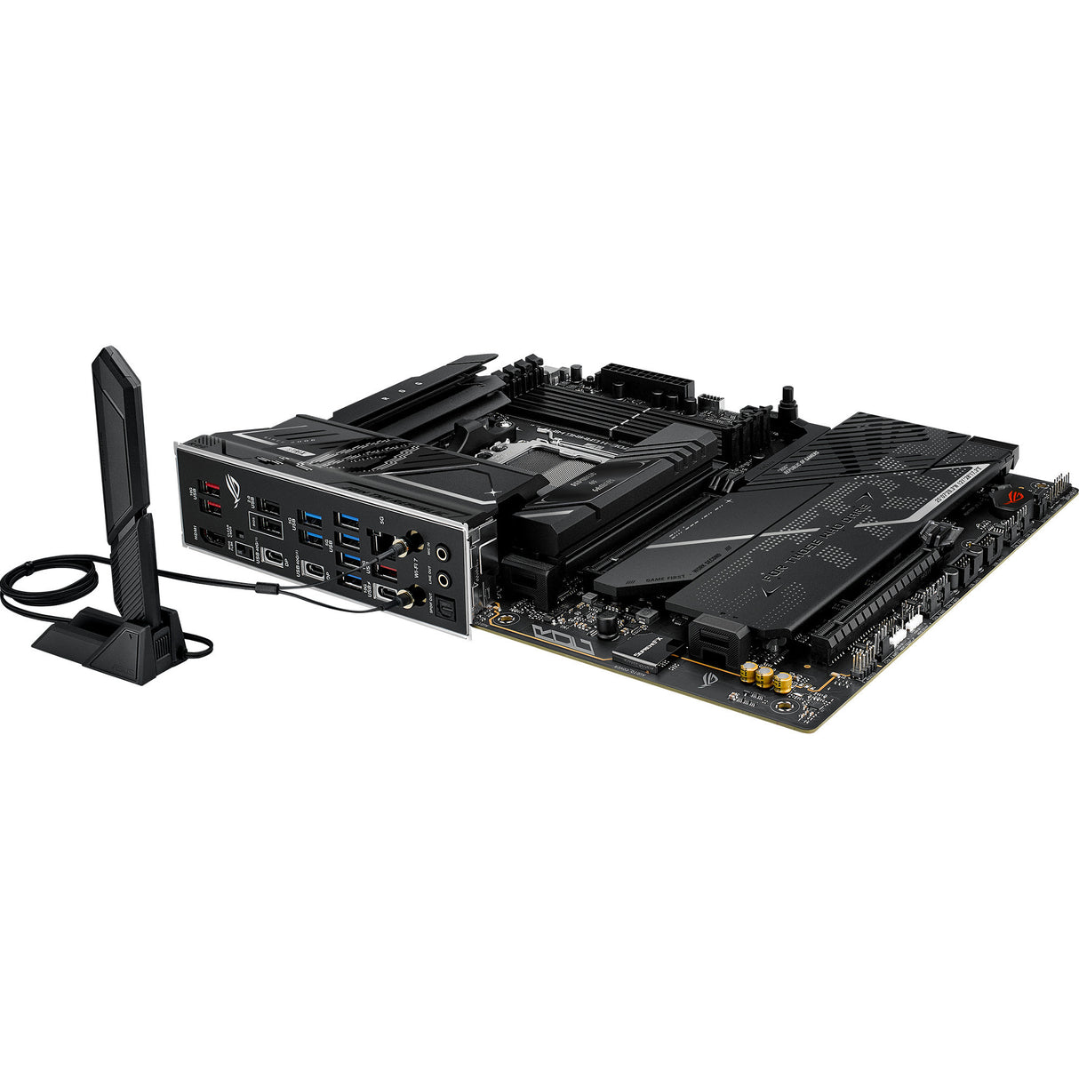 Asus rog strix x870e-h gaming wifi7 socket am5 moederbord (zwart, raid, 5gb-lan, wi-fi 7, bt, sound, atx)