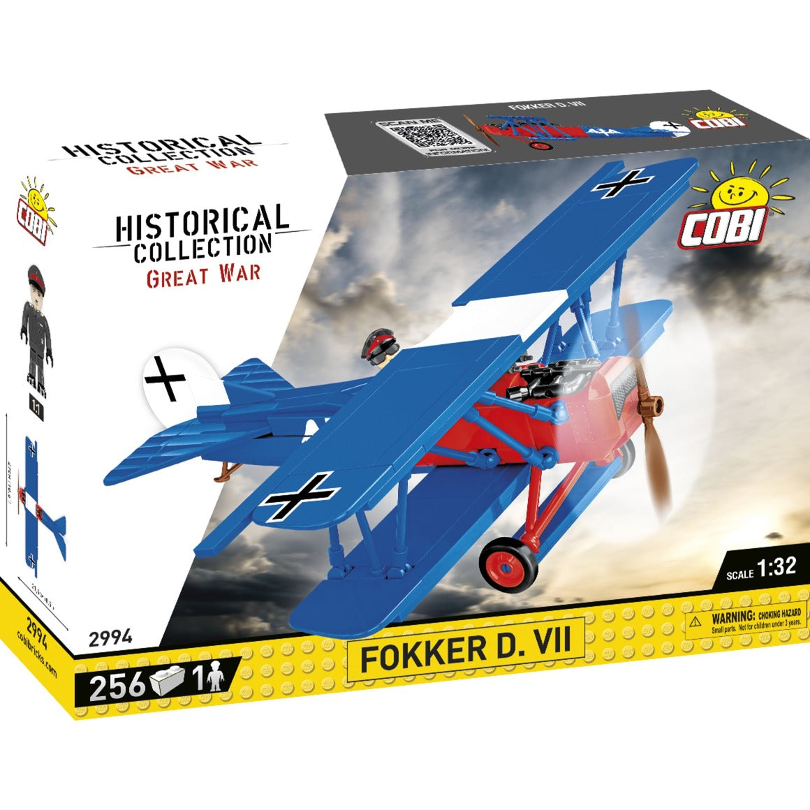 Cobi historical collection - fokker d.vii constructiespeelgoed (schaal 1:32)