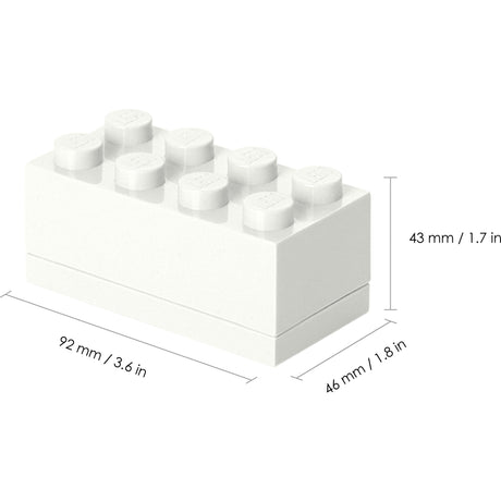 Room copenhagen lego mini box 8 wit lunchbox (wit)