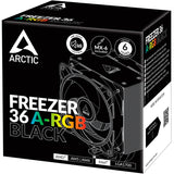 Arctic freezer 36 a-rgb cpu-koeler (zwart, 4-pin pwm)