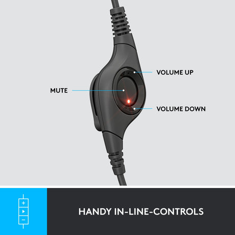 Logitech usb headset h390 on-ear (zwart, retail)