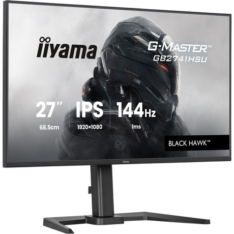 Iiyama g-master black hawk gb2741hsu-b1 27 gaming monitor (zwart, hdmi, displayport, 2x usb-a, usb-b, 144 hz)